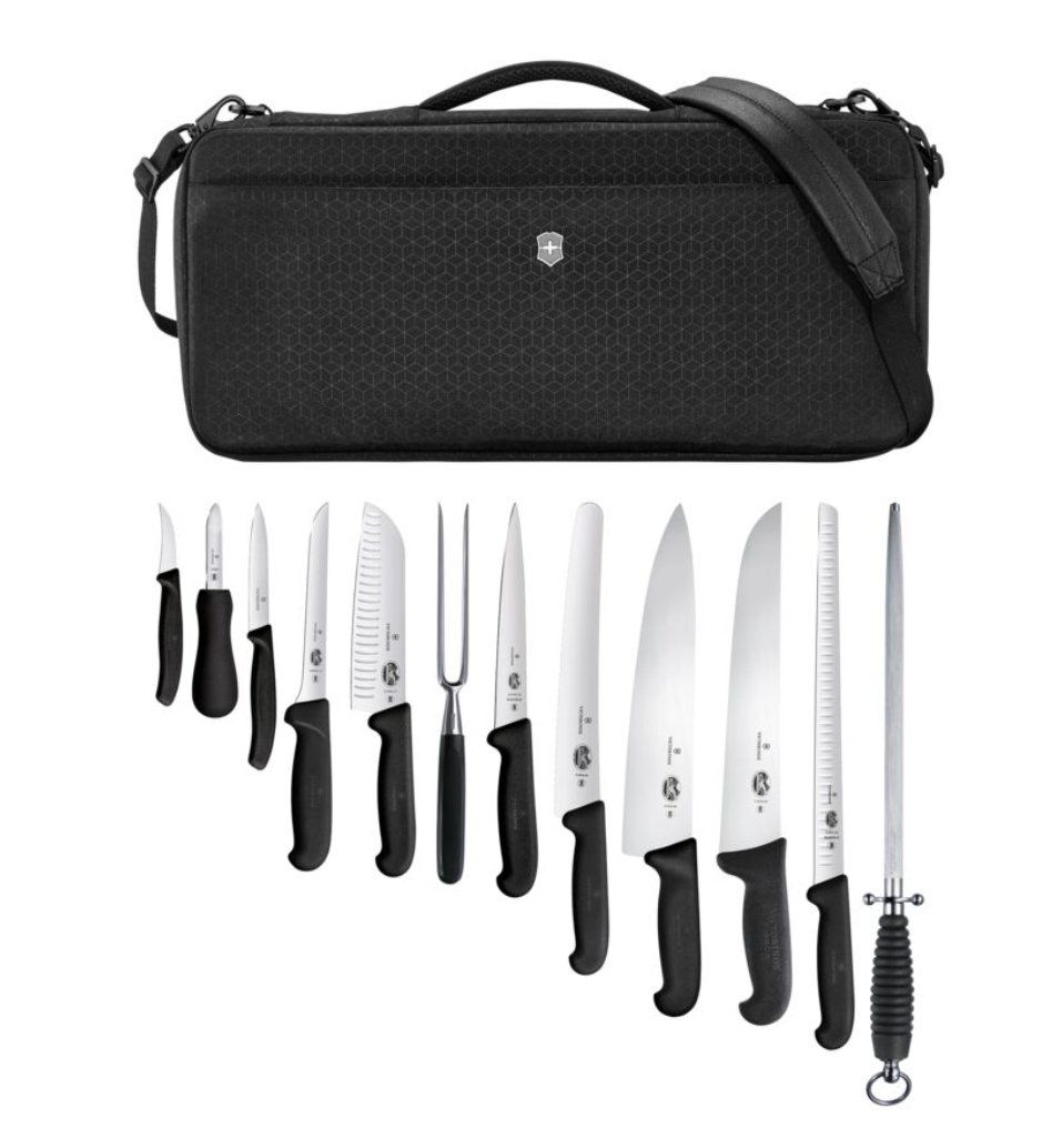 Victorinox Coltelli da cucina: Victorinox Messermappen Set, 30 cm – Nuovo e nell'imballaggio originale da Koppigen venduto da Bracher_Mail-House