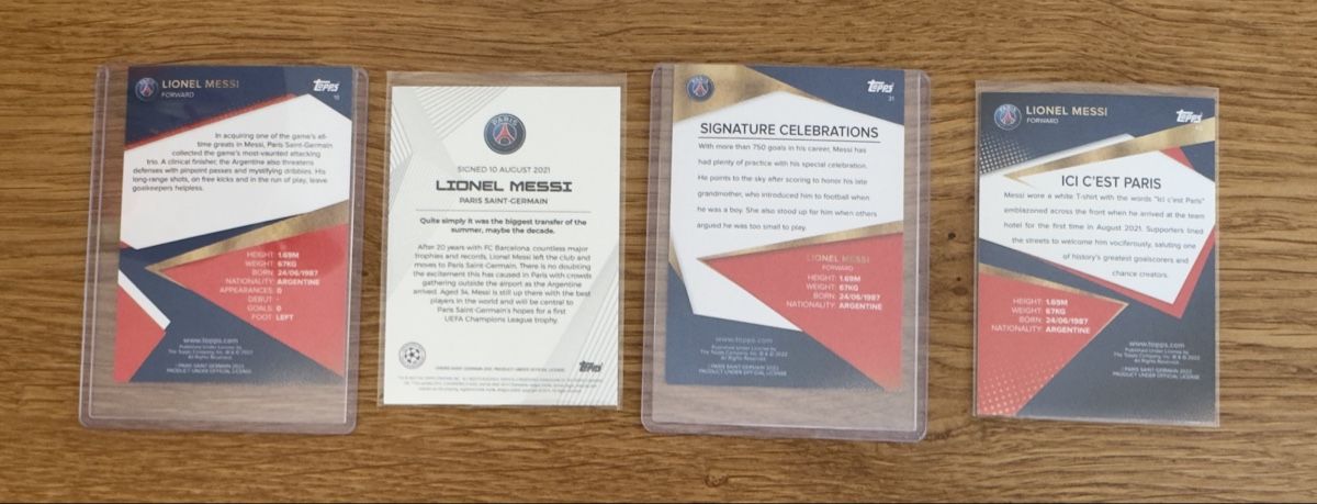 Topps Carte collezionabili: Lionel Messi Topps – Usato da Emmen venduto da Panininho 1