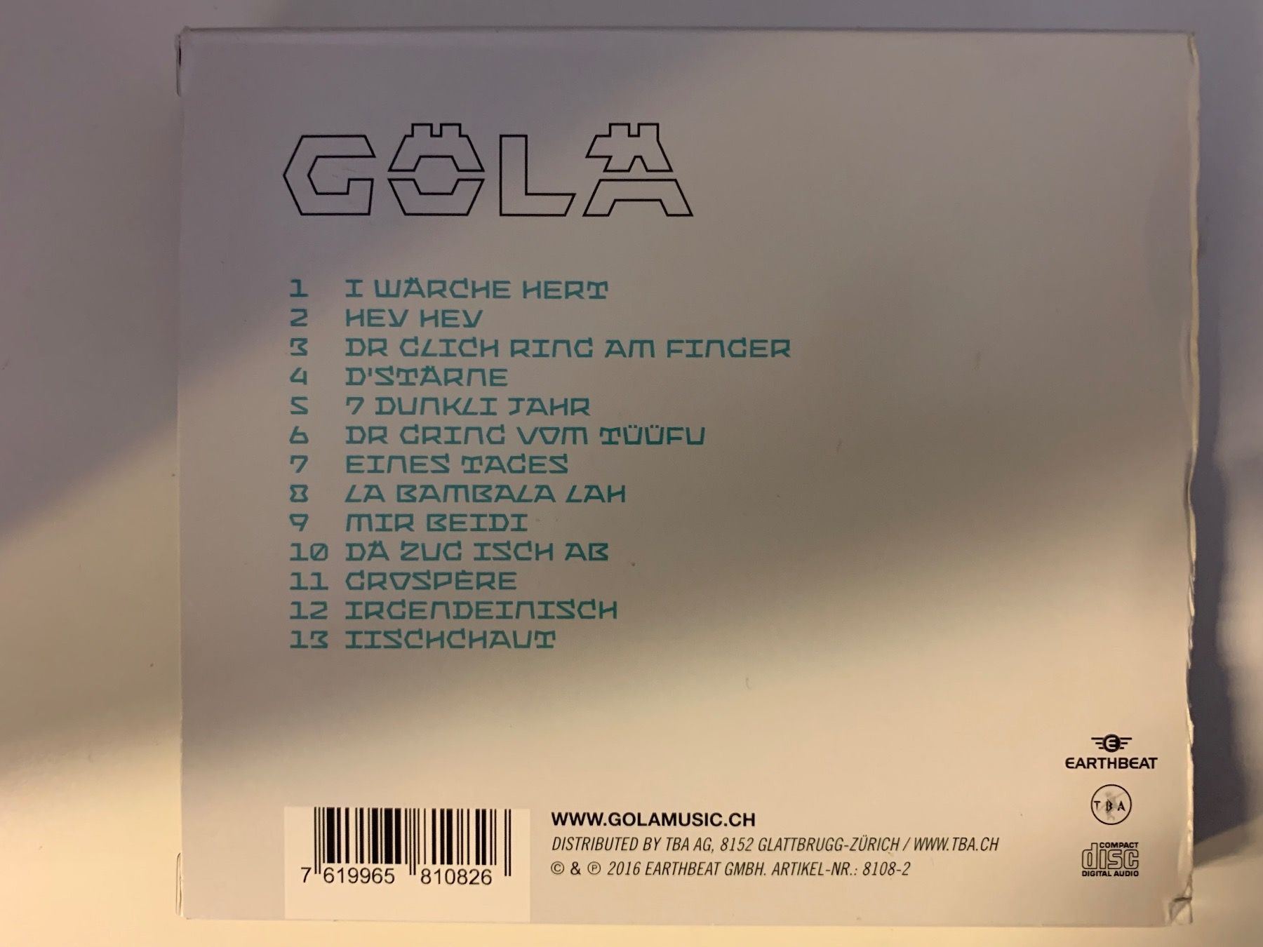 CDs: Gola - Stärne – Gebraucht aus Aesch BL von BernisFlomi 1