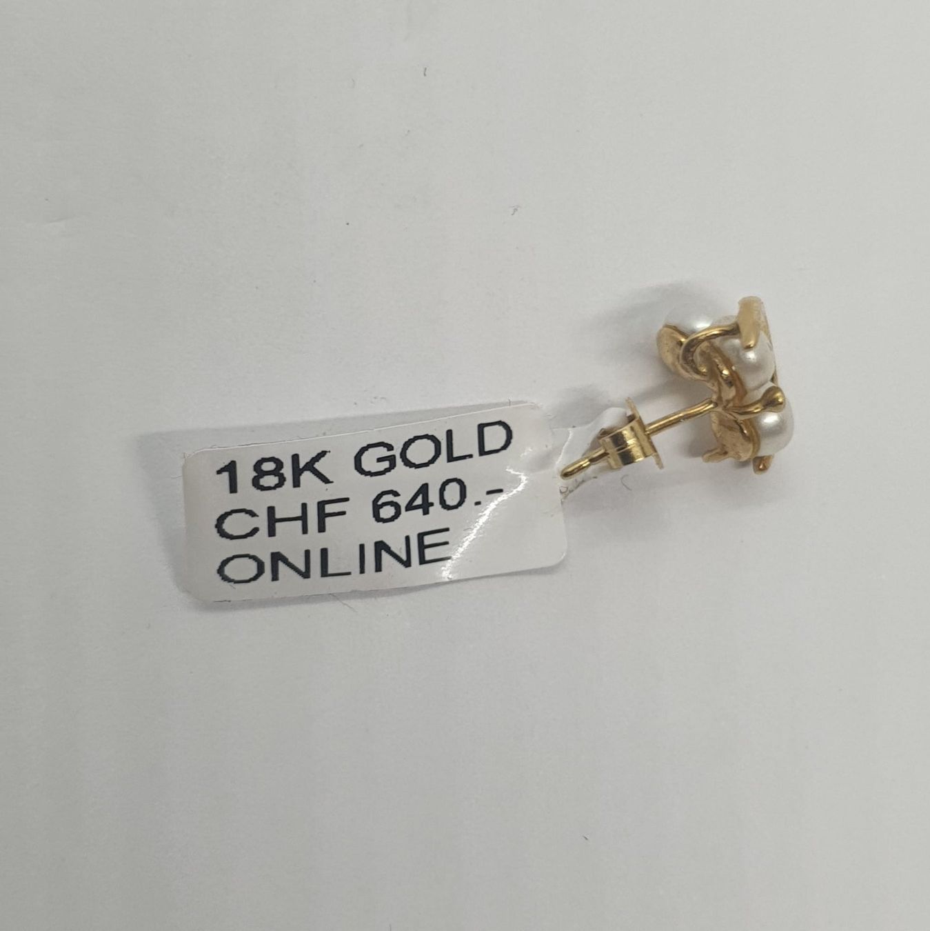 Ohrringe & -stecker: Echt 18K Gold - S.W.P Ohrstecker – Gebraucht aus Luzern von Luzern-Goldhaus 1