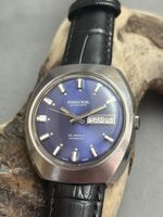 Montre Mirexal automatique cadran bleu 38 mm, fonctionne 