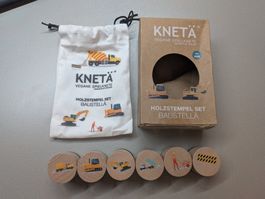 KNETÄ 6 Holzstempel Set Baustelle