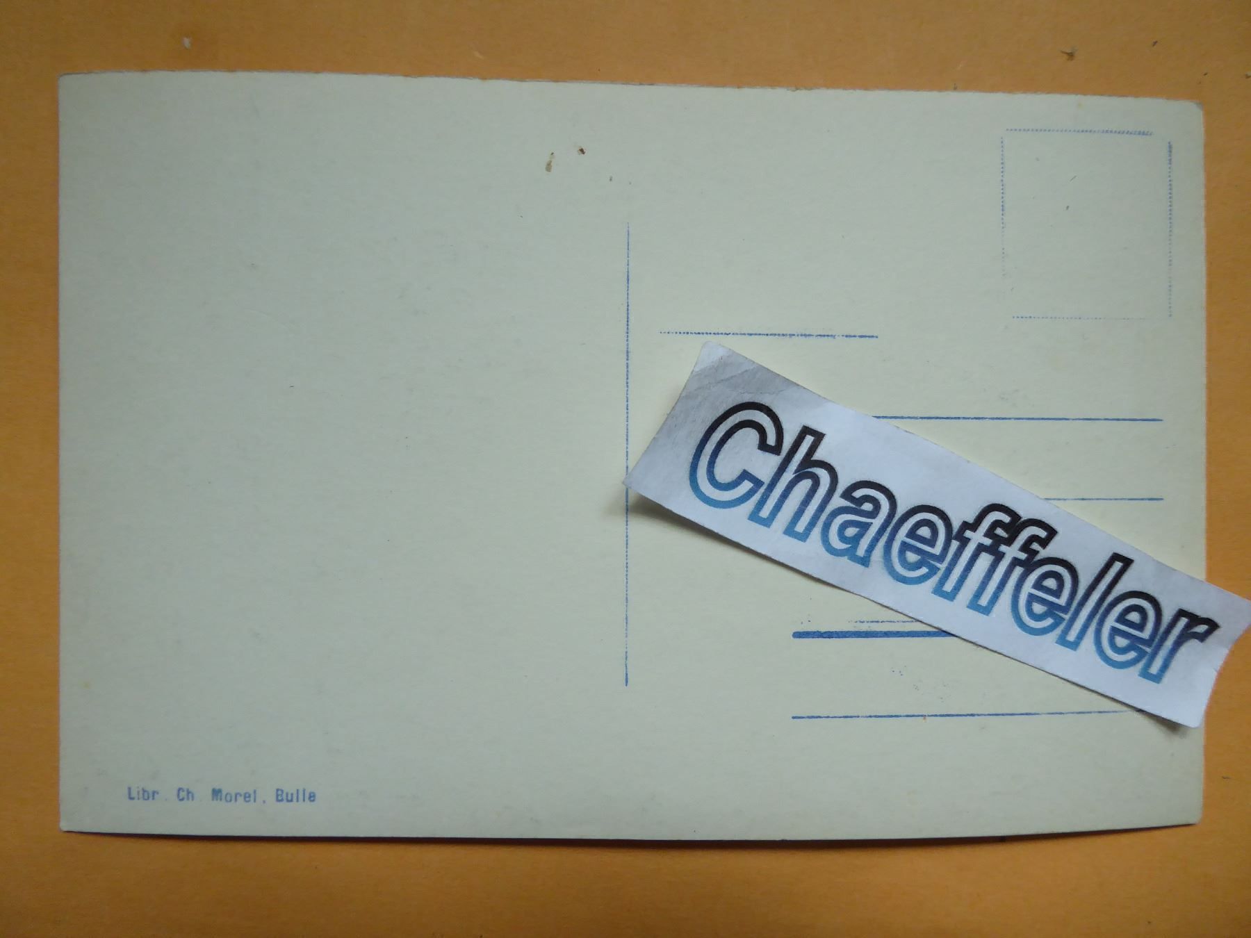 Ansichtskarten: C. M. 2240 Lac de Charmay – Neu (gemäss Beschreibung) aus Zürich von Chaeffeler 1