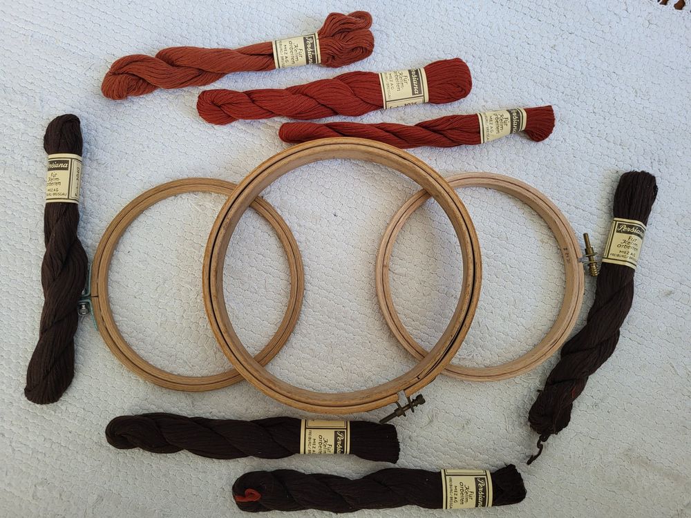 Anchor Stickgarn 6-fach - 25 Knäuel Baumwollfaden Braun