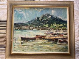 See & Berglandschaft (Pilatus?) – Ernst Breitenstein