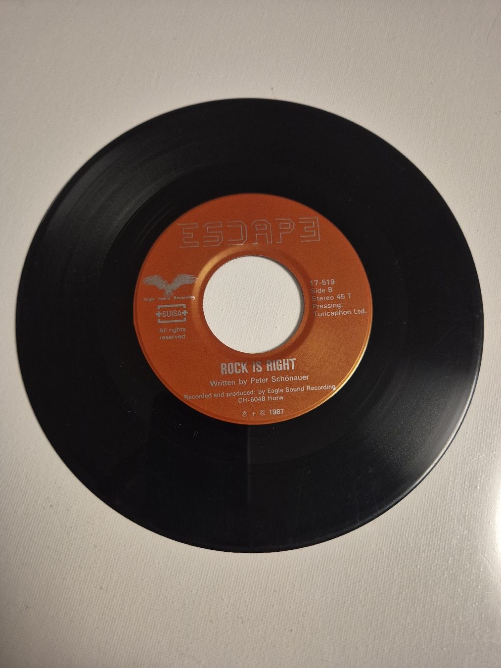 Schallplatten: Escape -  Good Bye  / Rock Is Right - Single 7 , CH – Neu (gemäss Beschreibung) aus Uster von newwave0 3
