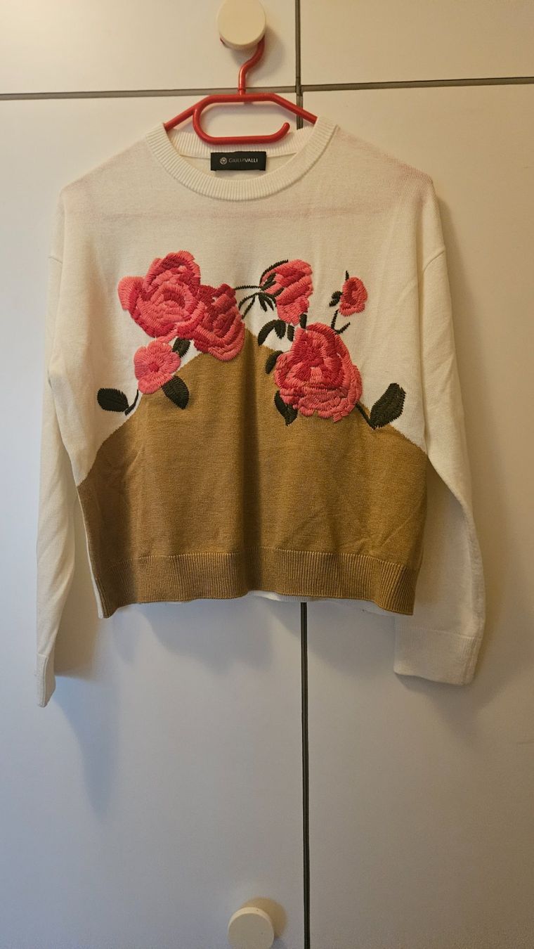 Maglioni & Felpe: Pullover fiorato Giulia Valli tg.S poliestere – Usato da Melano venduto da H-Sara