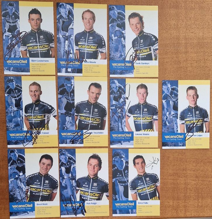 12 Cartes Autographes Originales – Cyclisme – Collection K 830 – Allemagne
