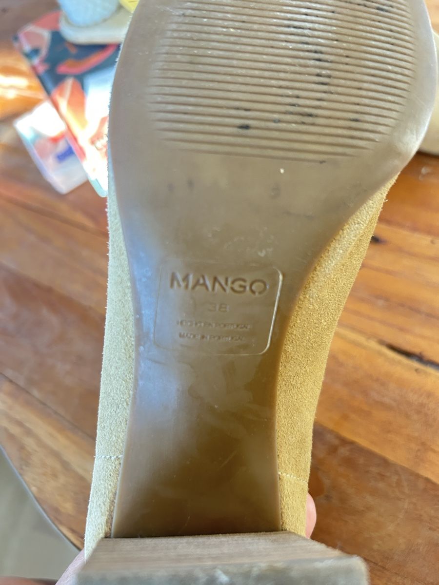 Mango Scarpe da donna: Mango Stiefeletten beige Grösse 38 Wildlederoptik neu – Nuovo (secondo la descrizione) da Schaffhausen venduto da Casadenobile 2