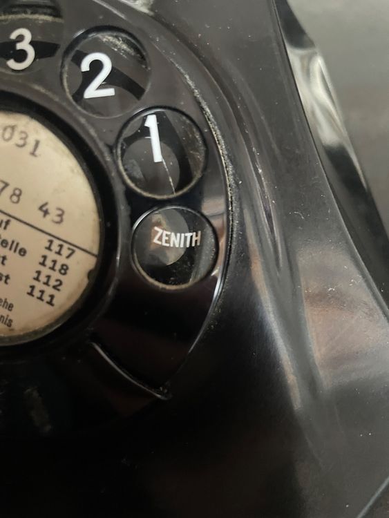 Téléphone Vintage Zenith Modèle 50 Bakélite Noir (Gebraucht) in ...