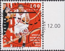 2014, Nr.1511 "special Olympics" mit ET-Voll-Stempel +TAB