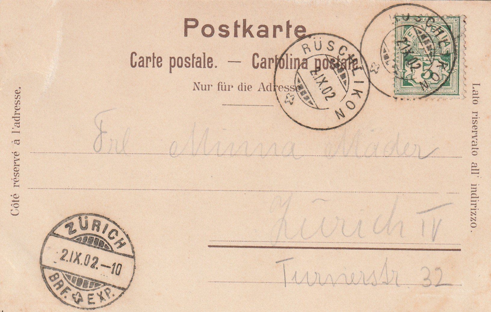 Cartoline postali: Rüschlikon Hotel Belvoir – Usato da Rorschacherberg venduto da fratovi2 1