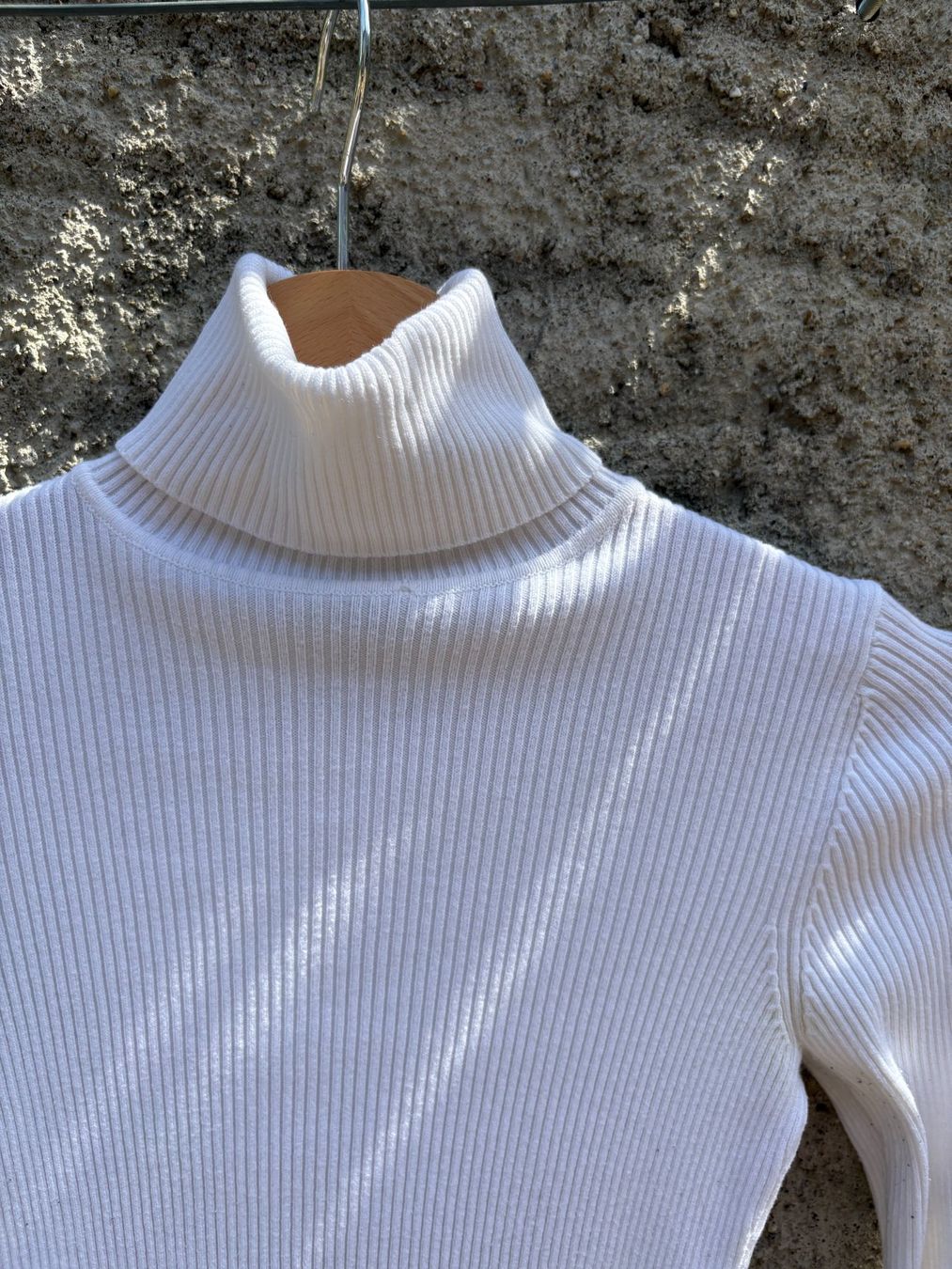Maglioni & Felpe: Gerippter Rollkragenpullover weiss – Nuovo (secondo la descrizione) da Wittnau venduto da cel_j8w9 1