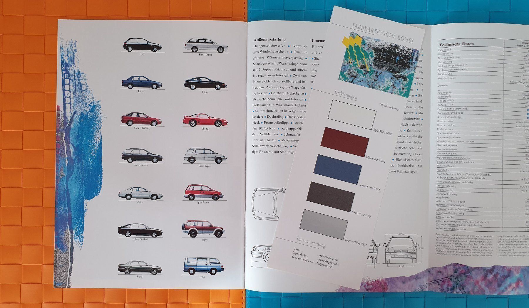 Zeitschriften & Magazine: MITSUBISHI SIGMA V6 - Prospekt / Katalog – Neu (gemäss Beschreibung) aus Viganello von CARLiteratur 8