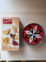 Kambly Dosen alt/antik: Rose de Luxe und Cocktail; leer