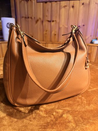 Coach handbag brown leather used condition
