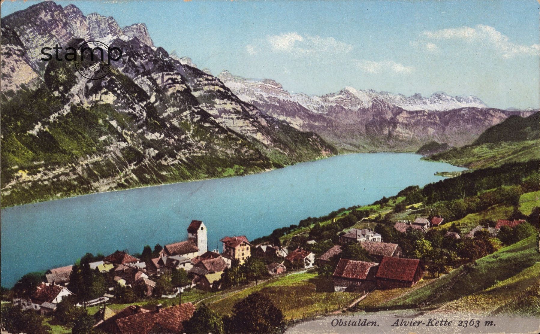 Ansichtskarten: AK Obstalden _ Alvier-Kette – Gebraucht aus Eggersriet von stamp303