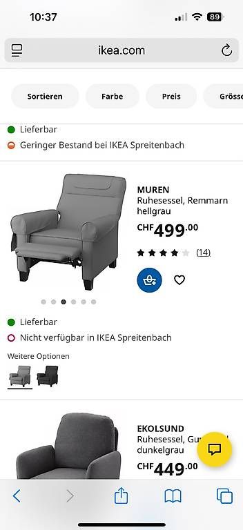 Ikea Poltrone: Relx-Sessel – Usato da Niederhasli venduto da Pitsch1980 3