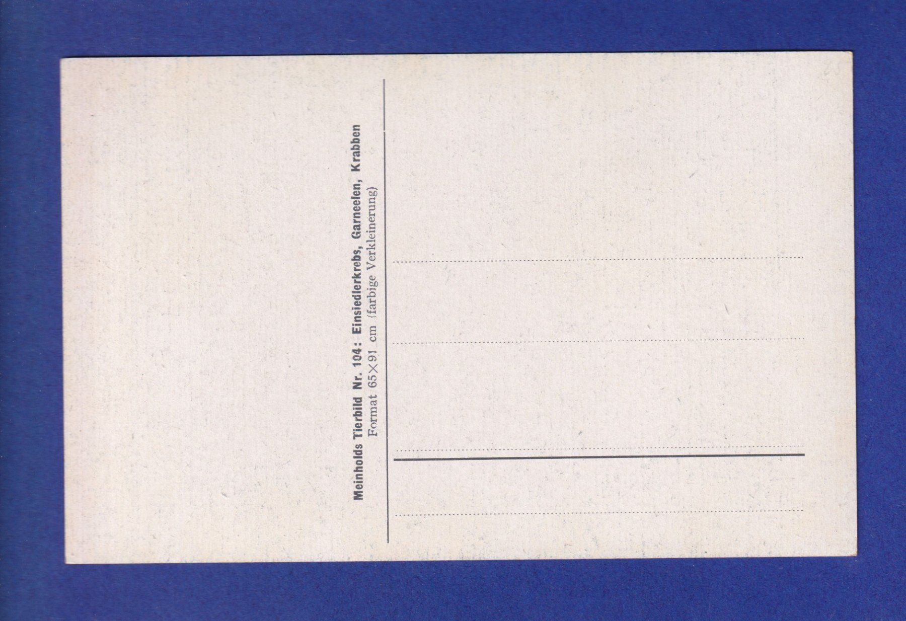 Cartoline postali: CRUSTACE – Usato da Pully venduto da nicecards-shop 1