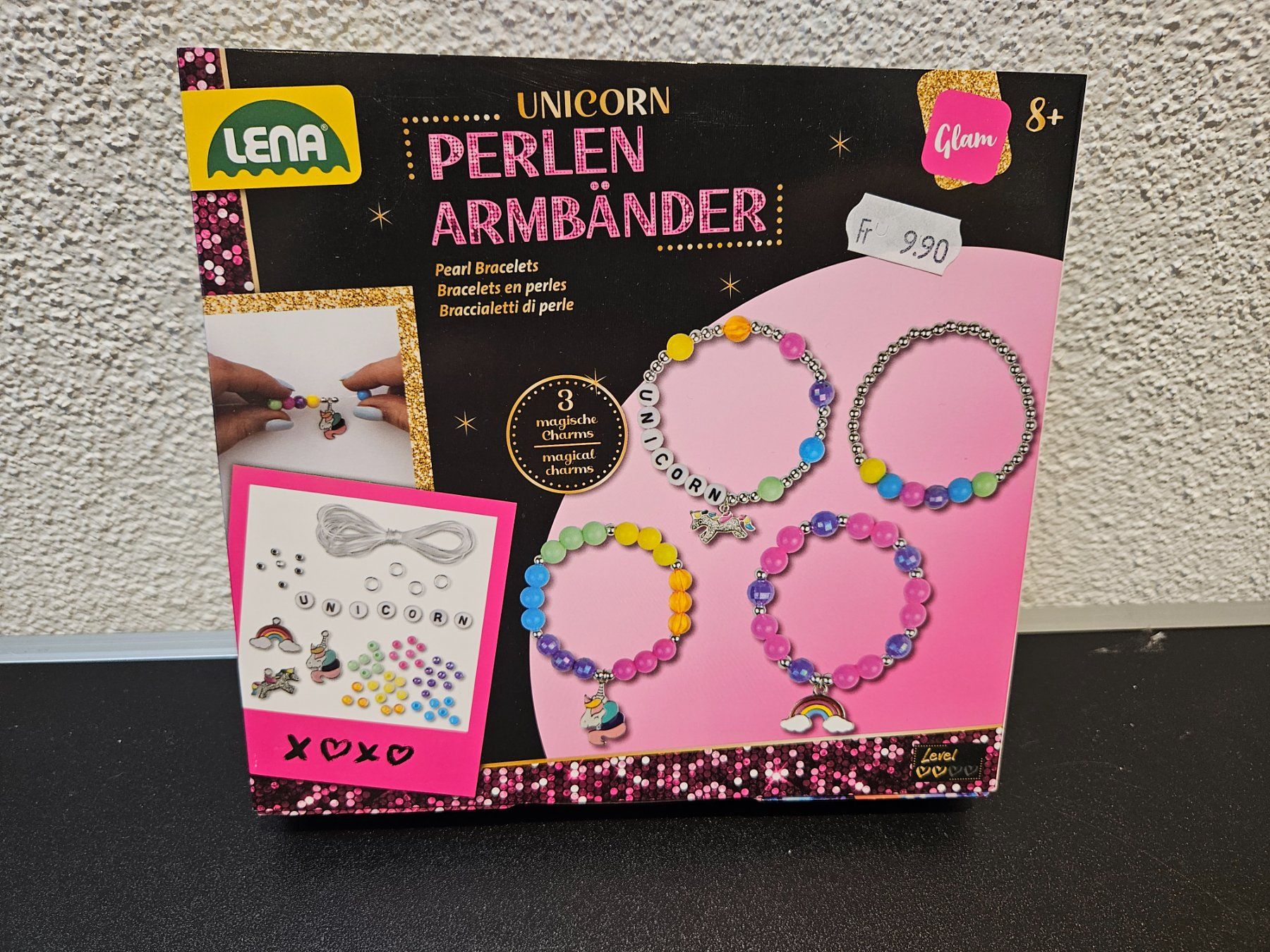 Bastelsets: Neu - Lena - Bastelbox Unicorn Perlen Armbänder – Neu und originalverpackt aus Dagmersellen von Jarsetz_Restposten