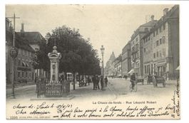 La Chaux-de-Fonds (NE) Rue Léopold Robert Wetterstation 1903