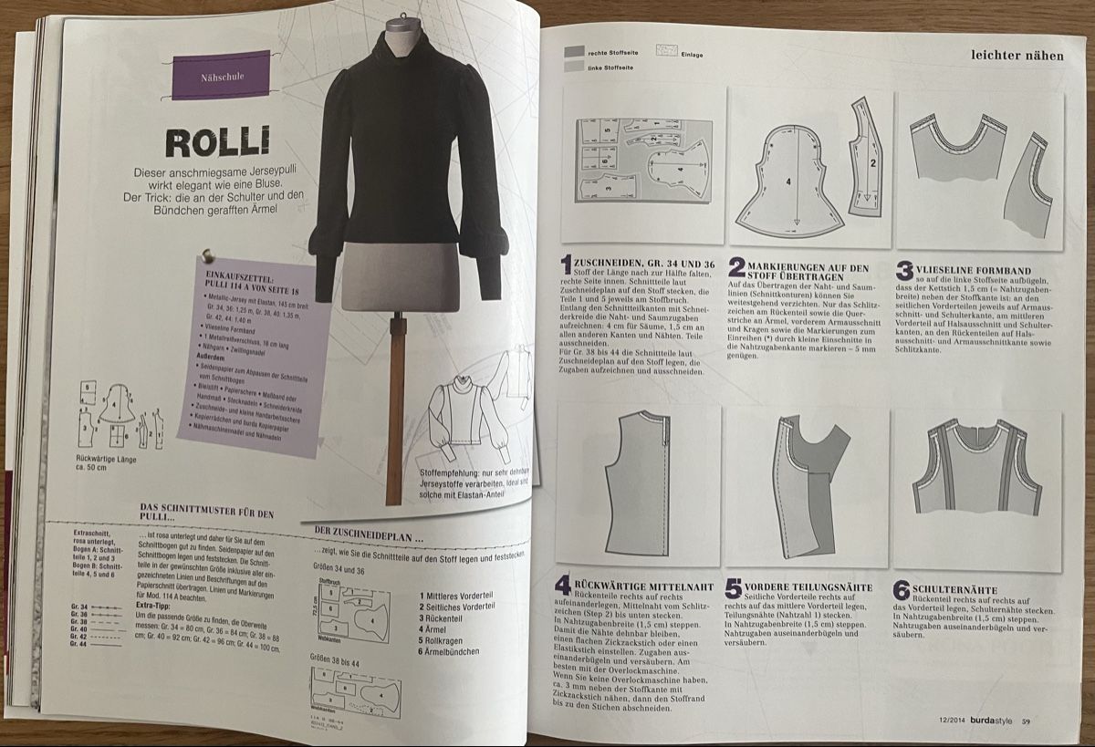 Revues & Magazines: Burda Style 12/2014 – Neuf (Voir description) à Bäretswil par Evamaria1 4