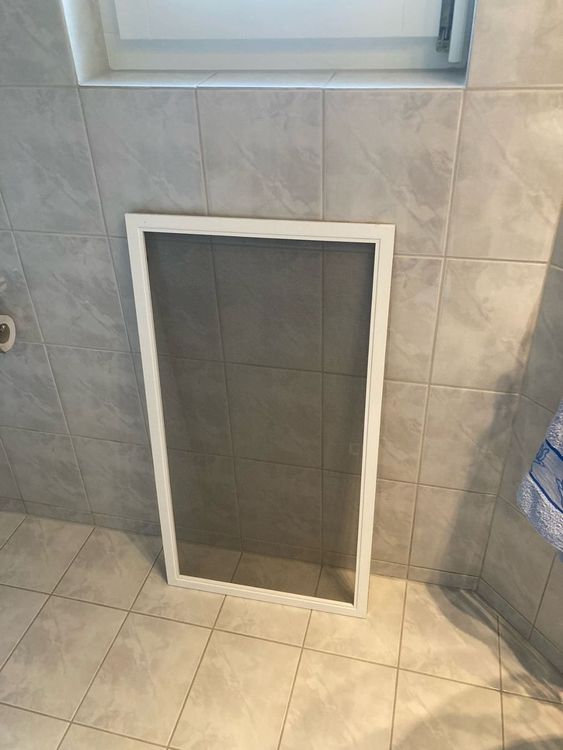 Lüftungsgitter 300x300mm, Weiß Mit Fliegengitter: Einfache Montage, Für Wandlöcher – Aus Stabilem ABS-Kunststoff