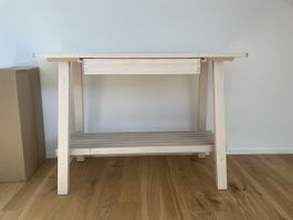 Holzkonsole/Schreibtisch mit Schublade, Top Zustand!