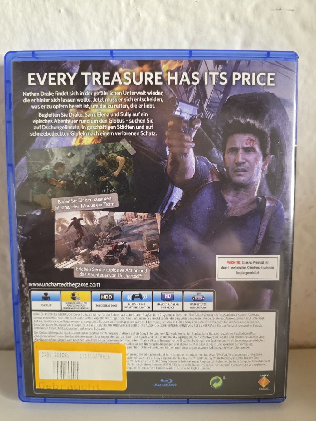 Spiele: Uncharted 4 A Thief's End PS4 Spiel  – Gebraucht aus Ehrendingen von lax21 1