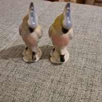 2 Vintage Vögel Porzellan