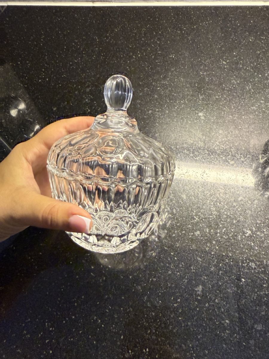 Bicchieri: Glasdose mit Deckel Verziert Guter Zustand – Nuovo (secondo la descrizione) da Winterthur venduto da fij_f65r