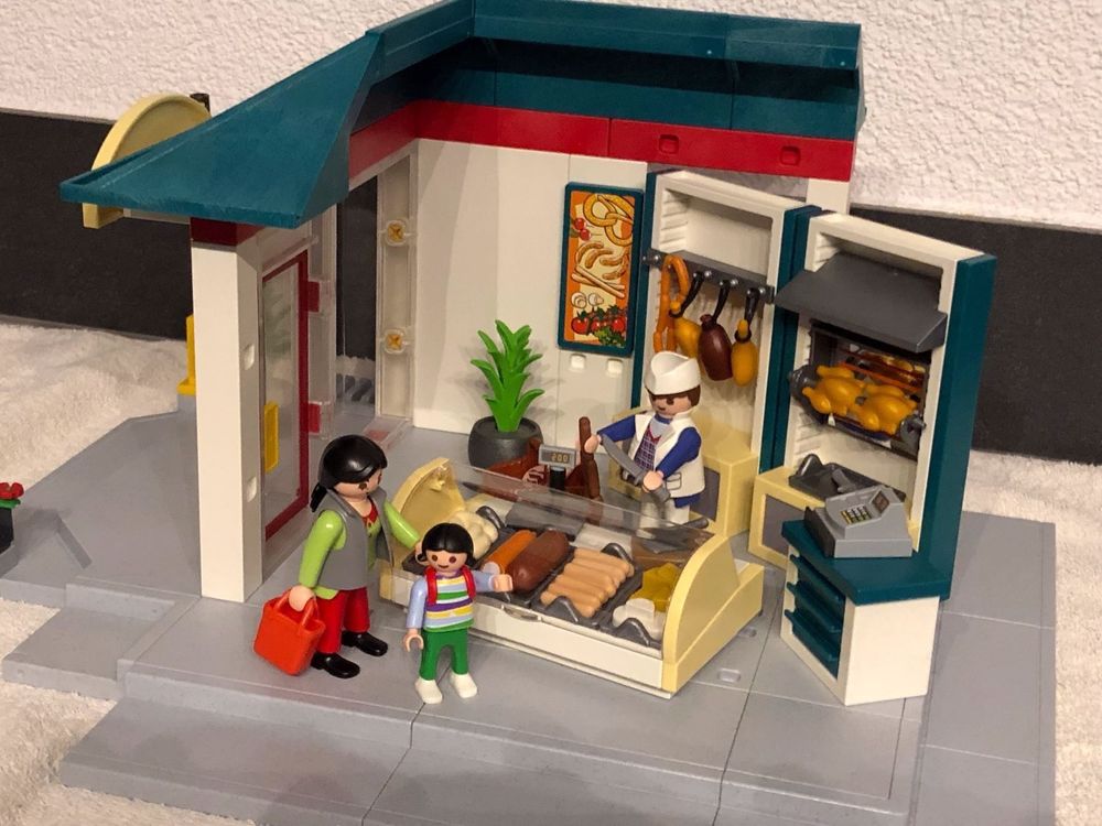 PLAYMOBIL CHARCUTERIE SAUCISSON Boucherie Épicerie Magasin EUR 1,20