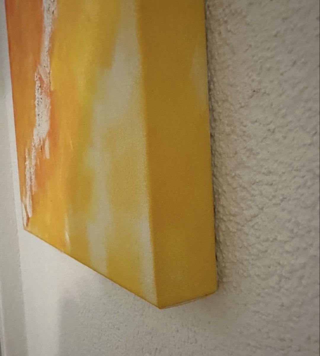 Dipinti: Abstraktes Bild gelb orange mit Struktur – Usato da Hägendorf venduto da chica12 1