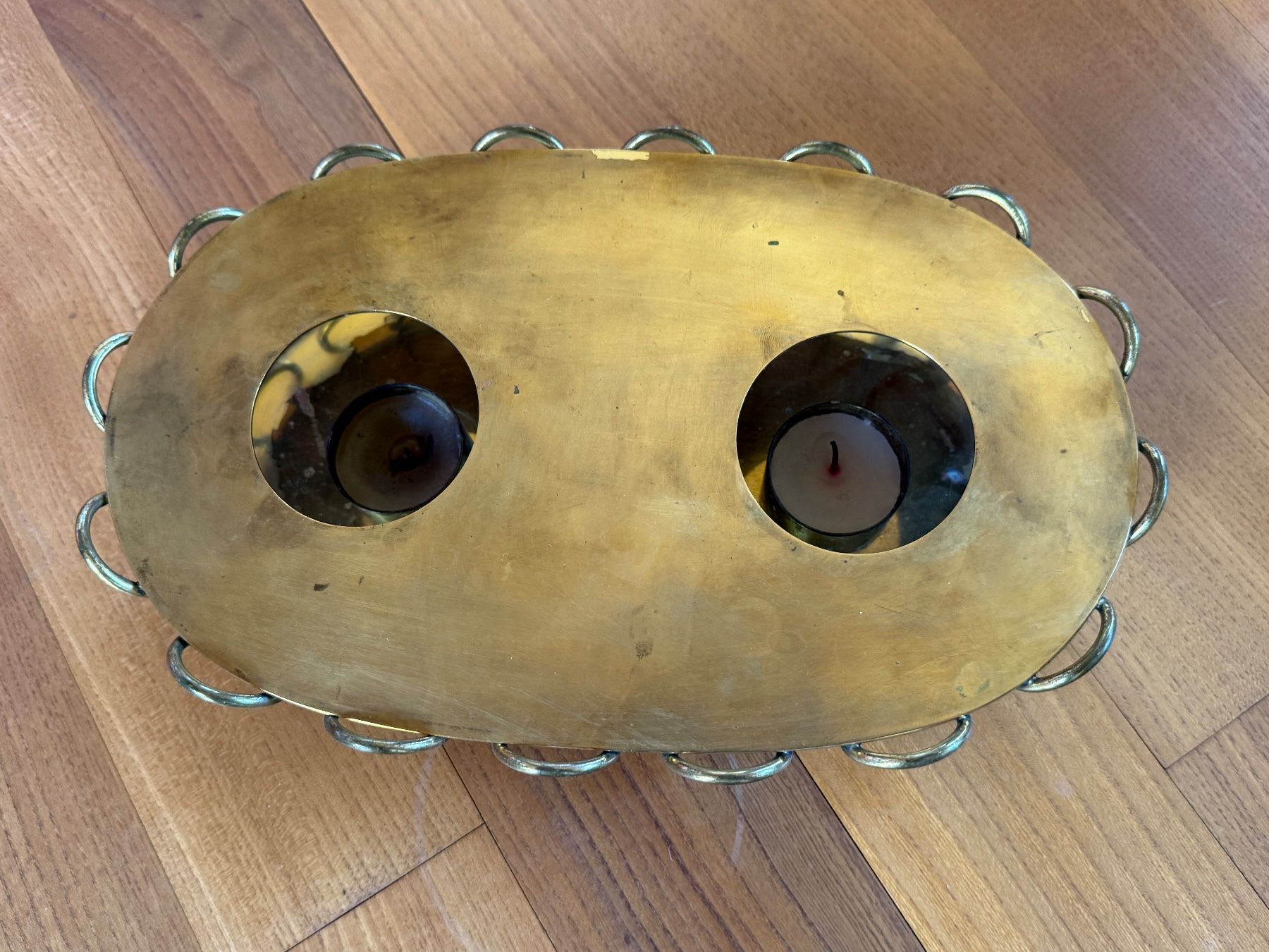 Elettrodomestici da cucina: Plattenwärmer vintage mit Kerzen Messingfarben – Usato da Wittwil venduto da Schnaeppli64 1