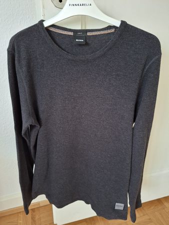 Pull Homme BOSS Slim Fit Gris Taille M