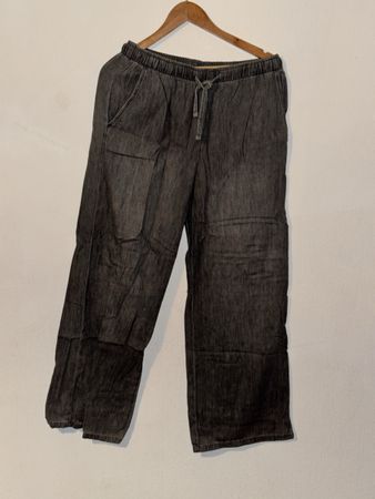 Pantalon Stradivarius gris coupe large taille L neuf