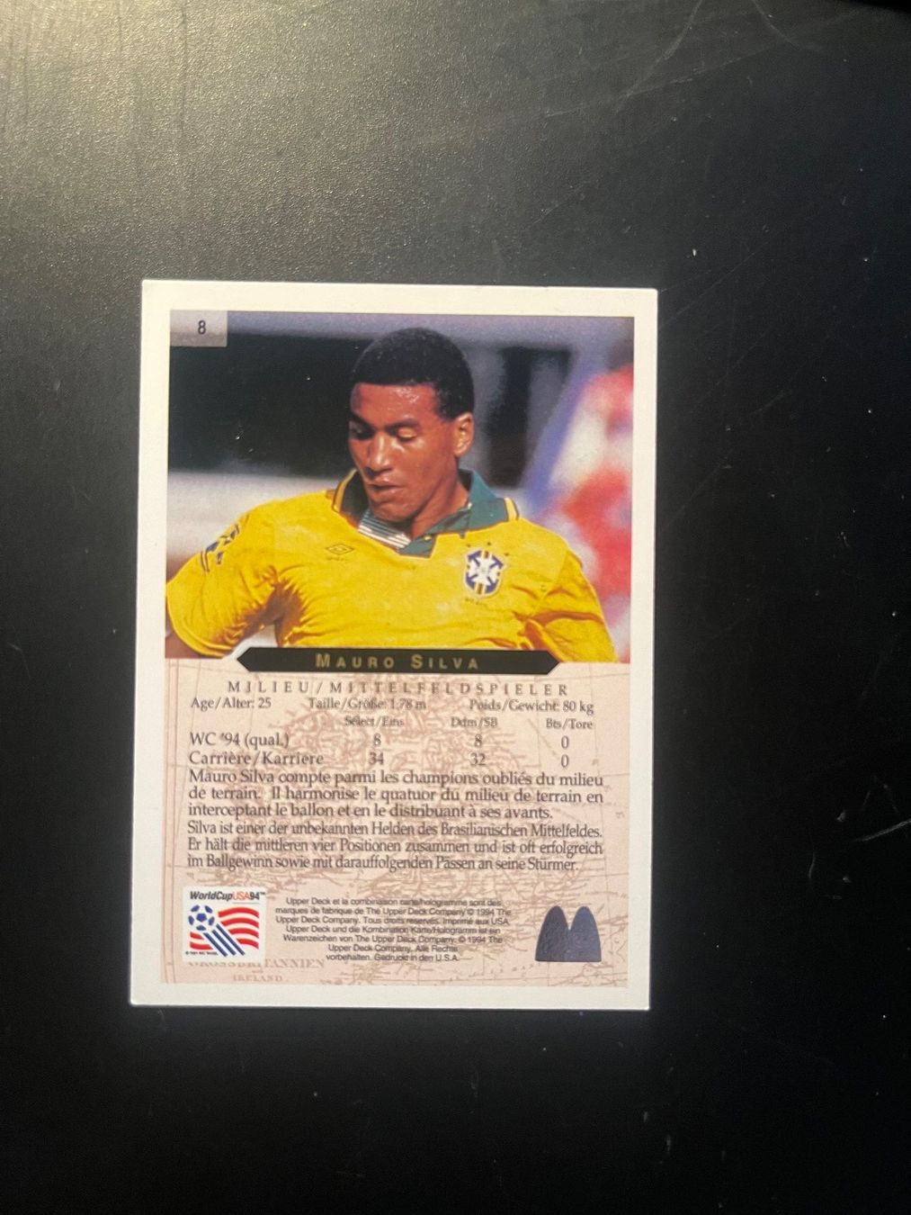 Carte collezionabili: World Cup US94 / Mauro Silva – Usato da Seuzach venduto da Black_sheep 1