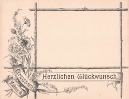Gruss aus ZÜRICH - alte Glückwunschkarte