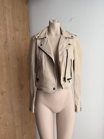 Oakwood Yoko Lederjacke, Beige, Gr. S  NP 250.-