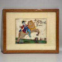 Guy ARNOUX (1886-1951) Peinture originale gouache sur verre