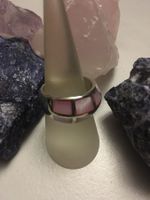 Silberring 925 er Sterling mit Perlmut