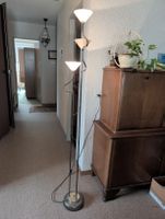 Stehlampe 3-flammig Design Metall Glas gebrauchter Zustand