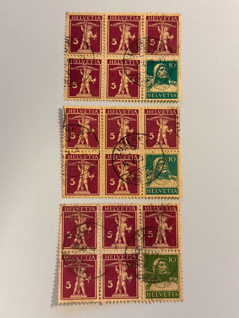 Tutti i francobolli: 3 Booklets #160a, gestempelt – Usato da Küssnacht am Rigi venduto da POSTOMASTER