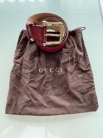 Ceinture Gucci rouge empreinte