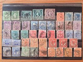 Australien/Gebiete Briefmarken auf Karte D22 gem.Bild