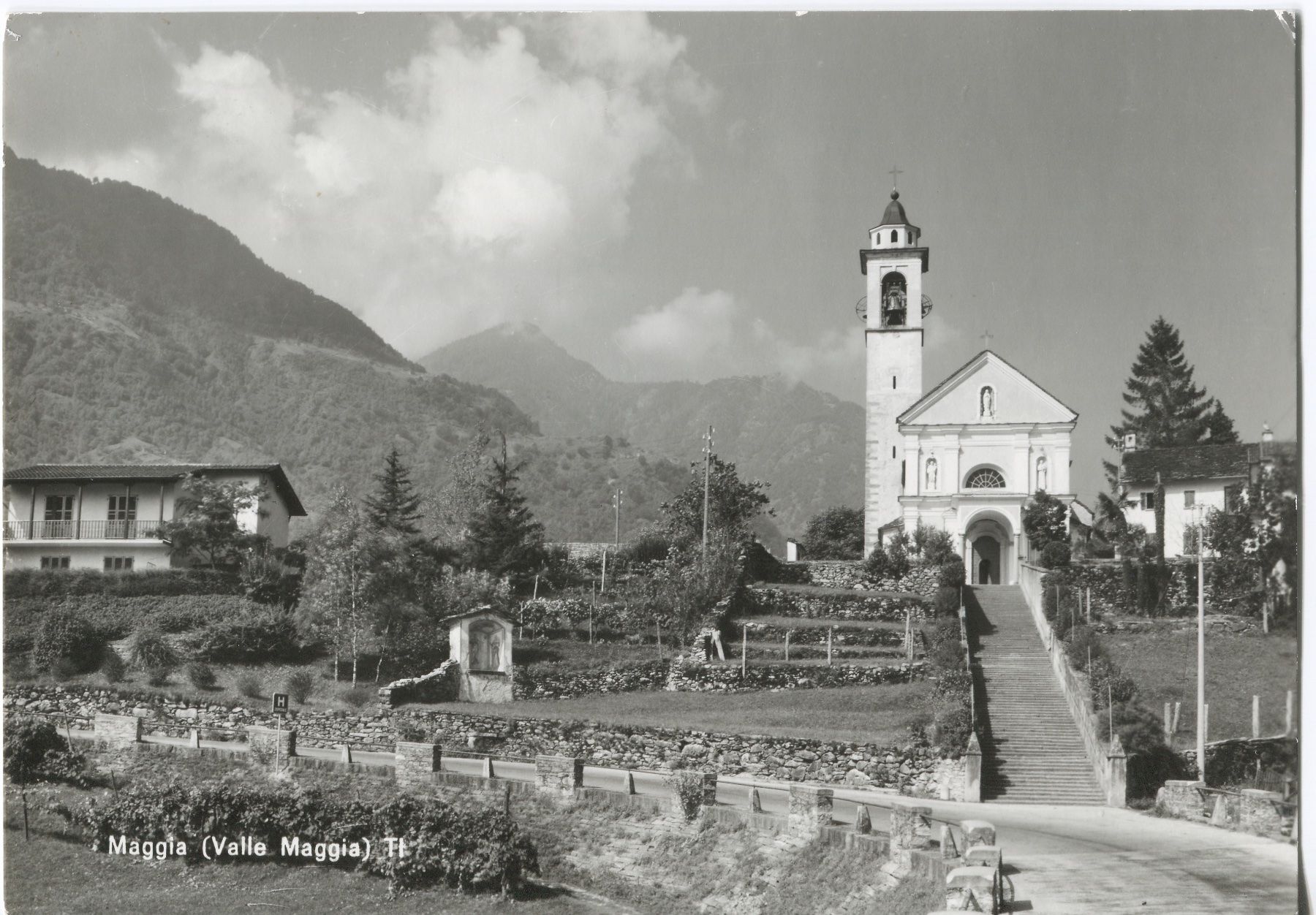 Ansichtskarten: Maggia con la Chiesa 1972 – Gebraucht aus coglio von Tascia1