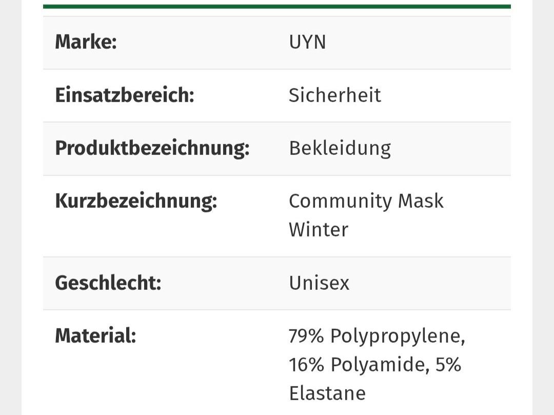 Foulard & Sciarpe: Kinder Wintermaske oder Halsschal – Usato da Nottwil venduto da echtMOMO 5