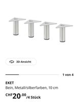 8 Höhenverstellbare Beine 10 cm von Ikea  NEU