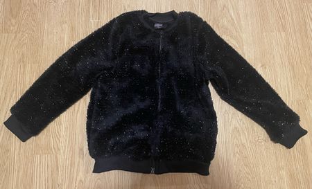 ❤️Wunderschönes flauschiges Tedd—Glitzerjäckli, Grösse 122❤️