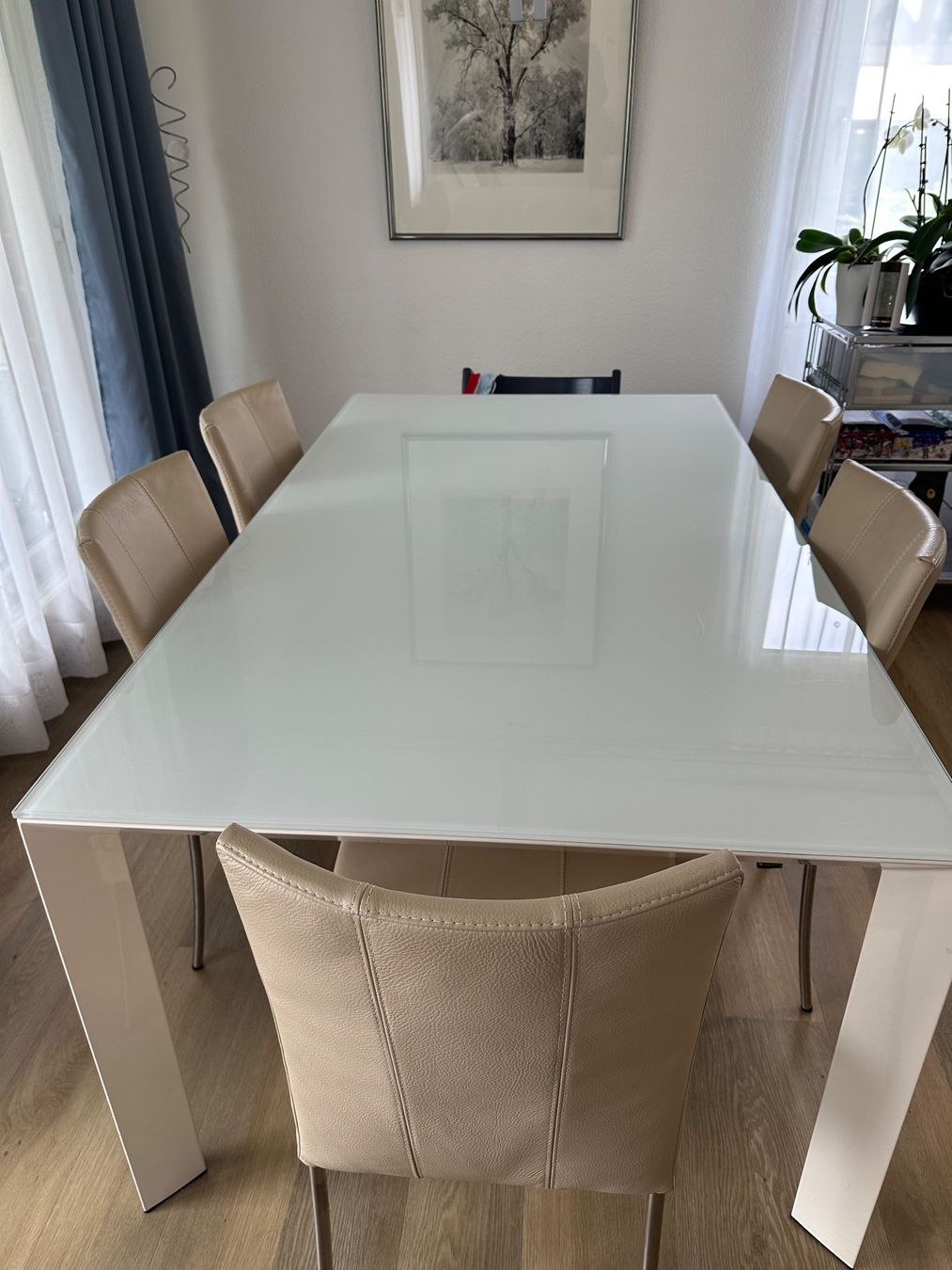 Tavoli: Esstisch weiss Glas ohne Stühle – Usato da Egg b. Zürich venduto da Evera4 1